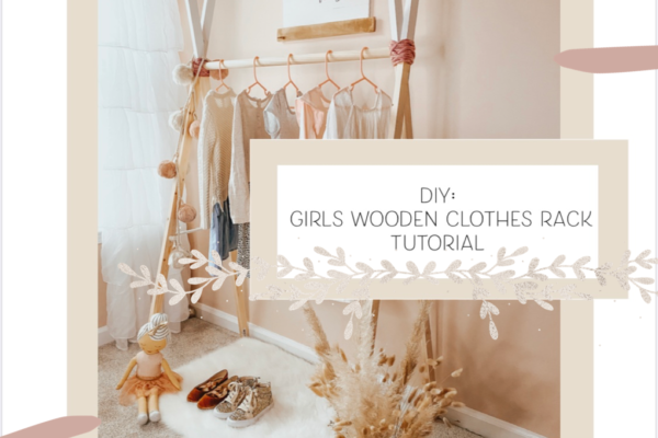 tutorial for girls wooden clothes rack